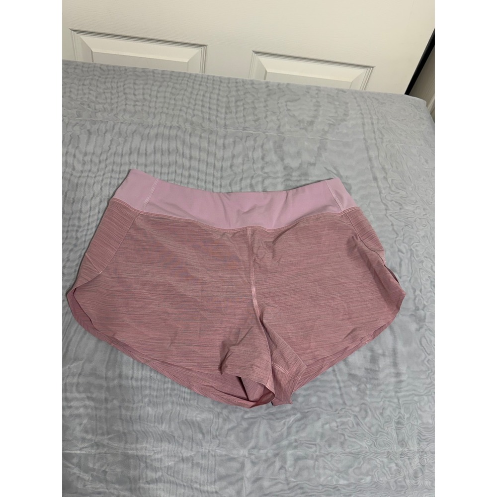 Athleta Run With It‎ Textured 3.5 Short Mauve Pink Space Dye Womens Size M